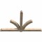 Ekena Millwork Redmond Rough Sawn Timber Gable Bracket, Douglas Fir, 108"W x 68"H x 6"D x 6"F, 15/12 Pitch GBW108X68X0606RED00RDF - alternate 4
